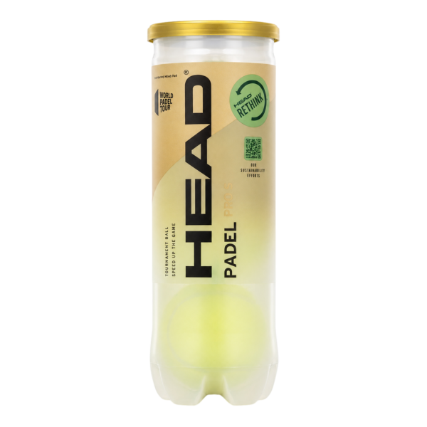 توپ پدل هد پرو (HEAD Padel Pro) - قوطی ۳ عددی نمای جلو