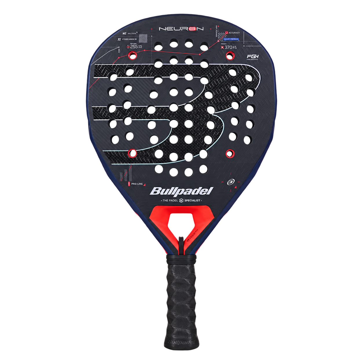 Bullpadel Neuron 02 27 2027 | راکت پدل Fede Chingotto نمای جلو