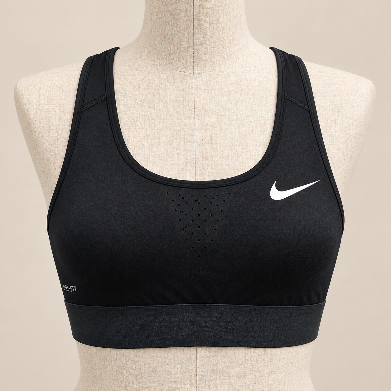 نیم تنه ورزشی Nike Dri-FIT مشکی سایز S – نمای روبرو