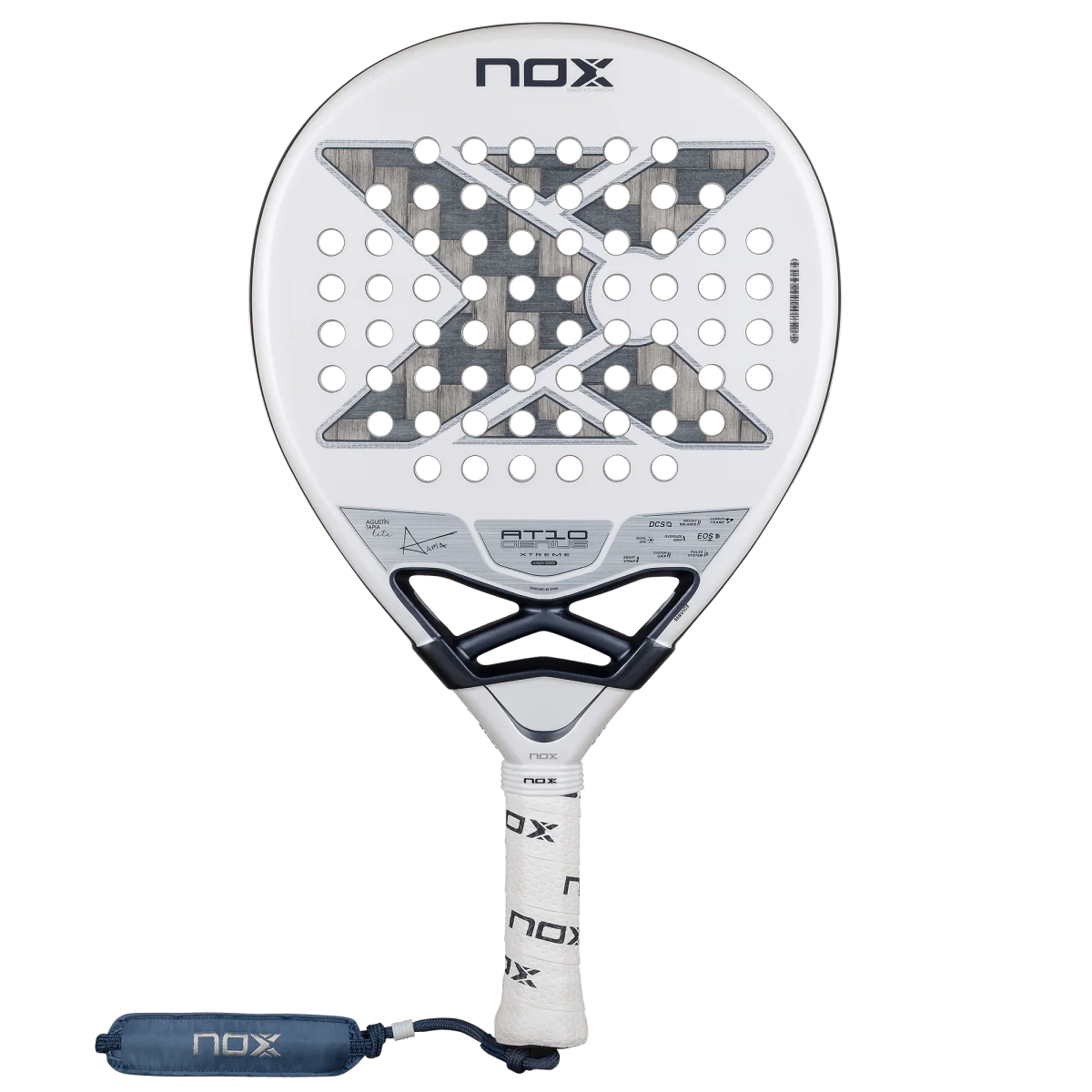 راکت پدل NOX AT10 Genius 12K Alum XTREM Lite 2026 نمای روبرو